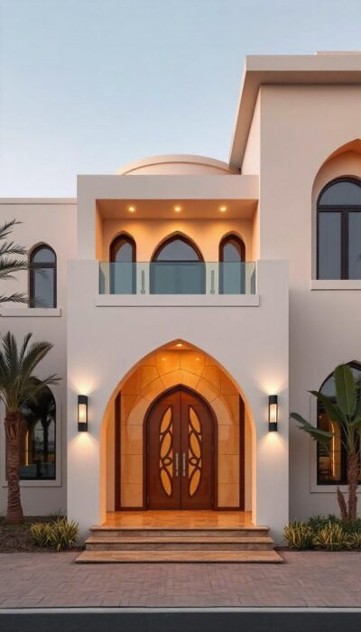 pikaso_texttoimage_modern-front-of-villa-in-the-style-of-Islamic-art-